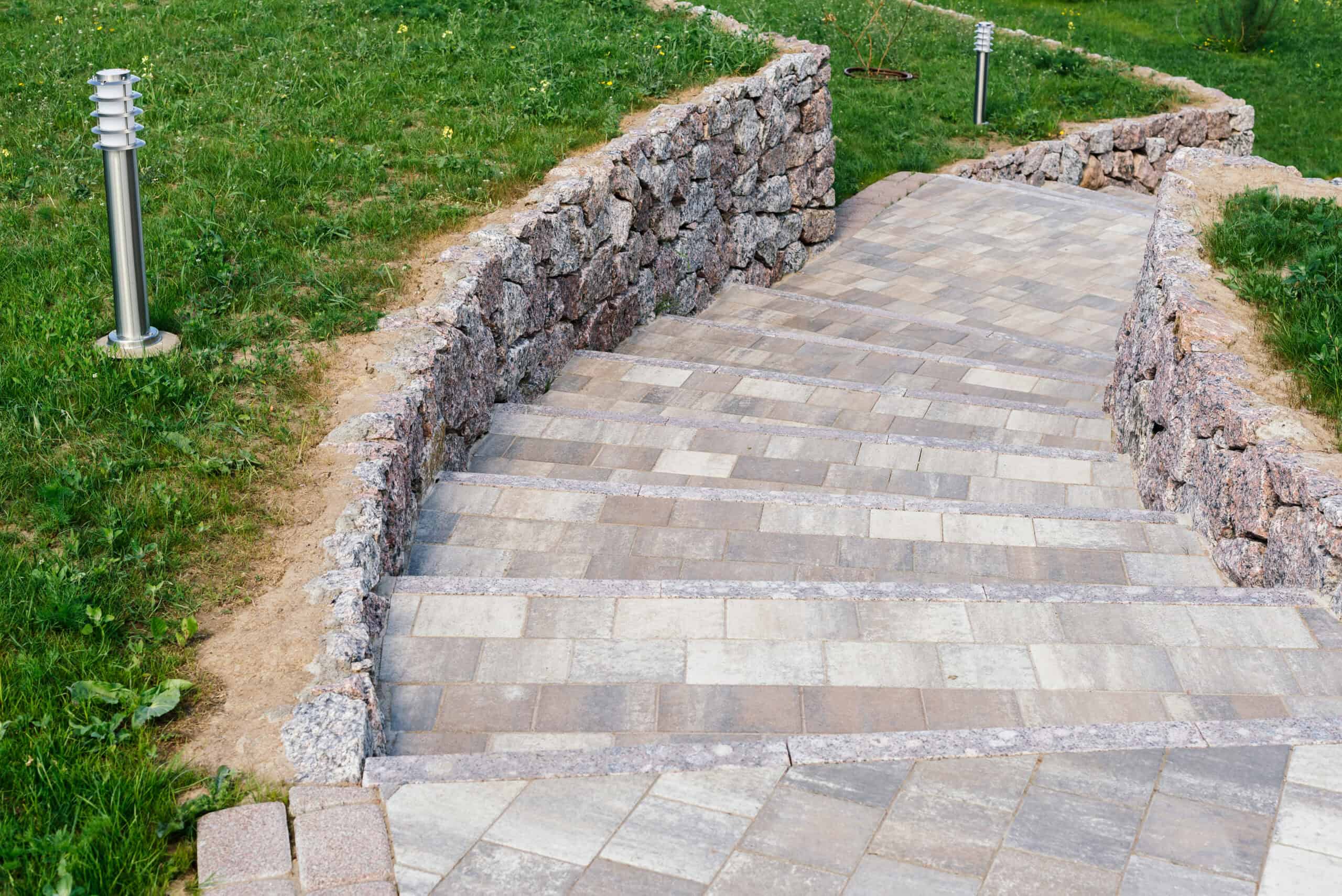 Transform Your Outdoor Space: Blend Pavers, Retaining Walls, and Natural Elements for a Custom Look